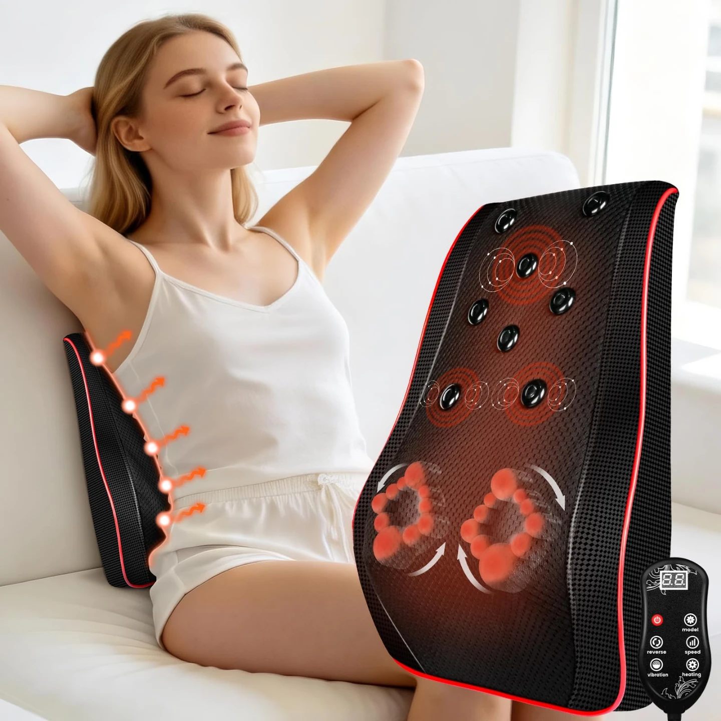 Back Massage Cushion with Heat