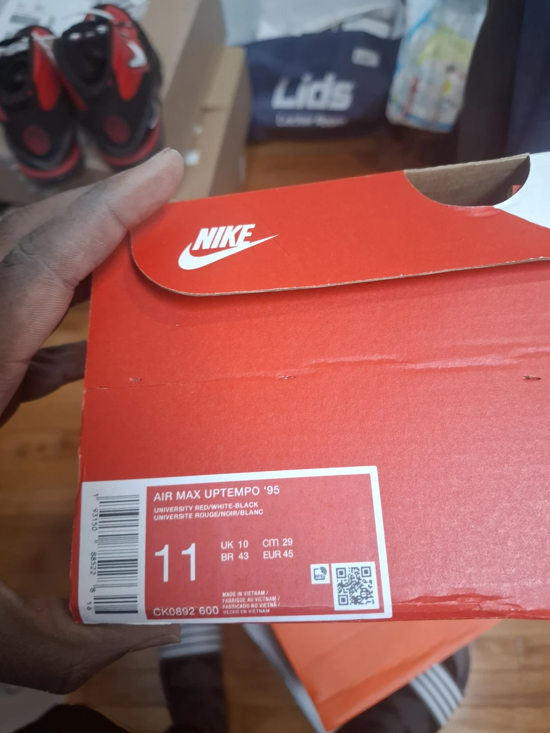 Nike Air Max Uptempo '95 University Red/White-Black - photo 2