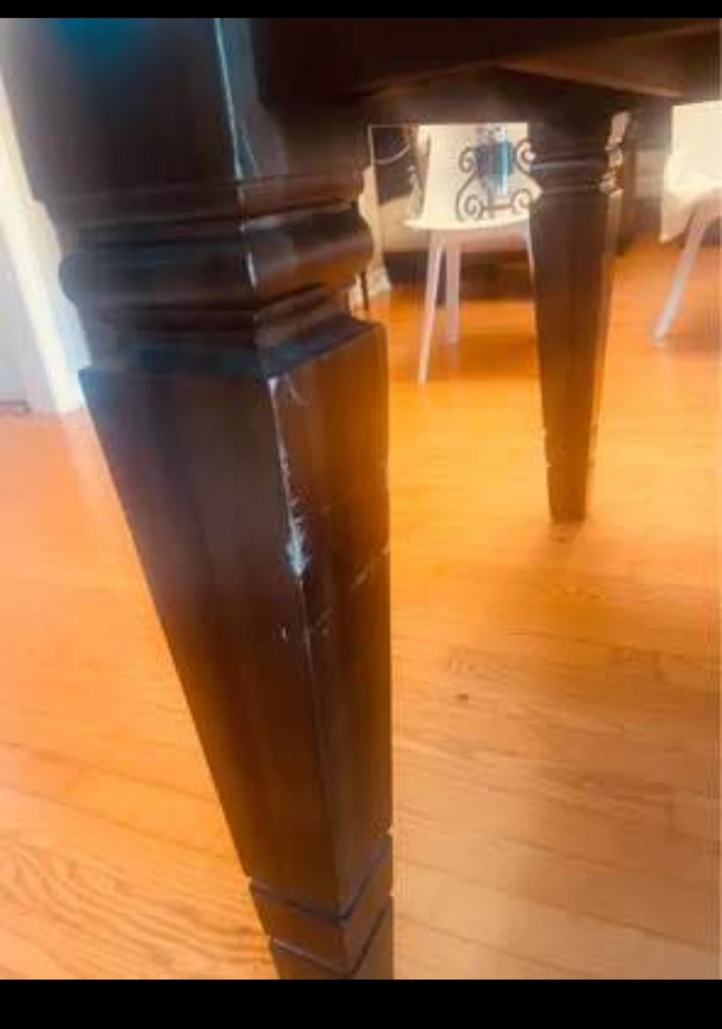 Dark Wood Dining Table - photo 2