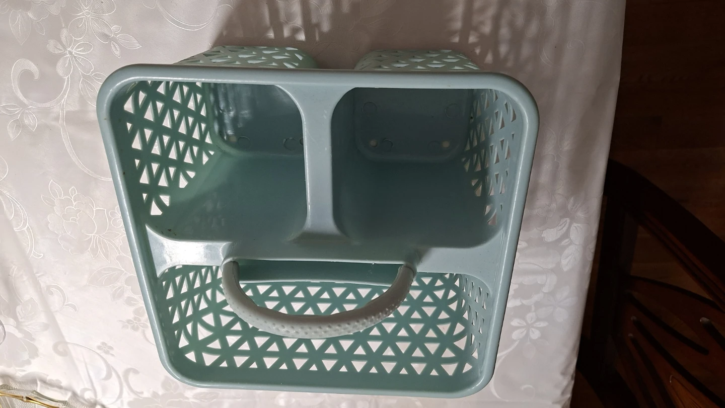 Light Blue Plastic Caddy Organizer