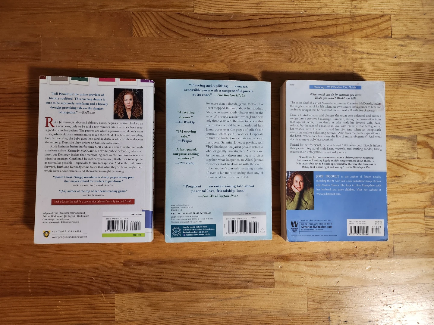 Jodi Picoult Small Great Things, Mercy, Leaving Time- (Lot of 3) - photo 3