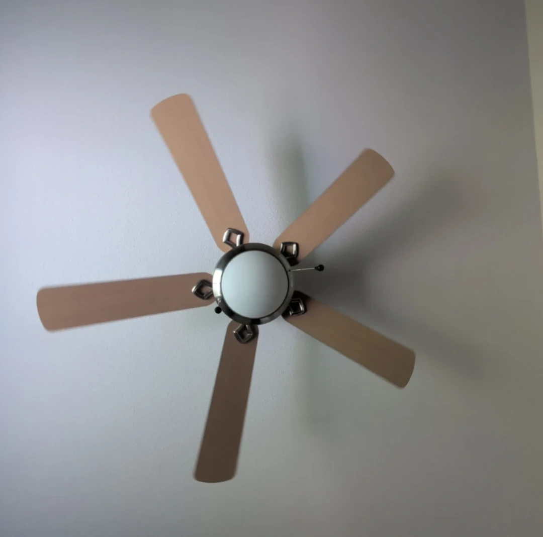 52-Inch Brushed Nickel Ceiling Fan with light kit - photo 3