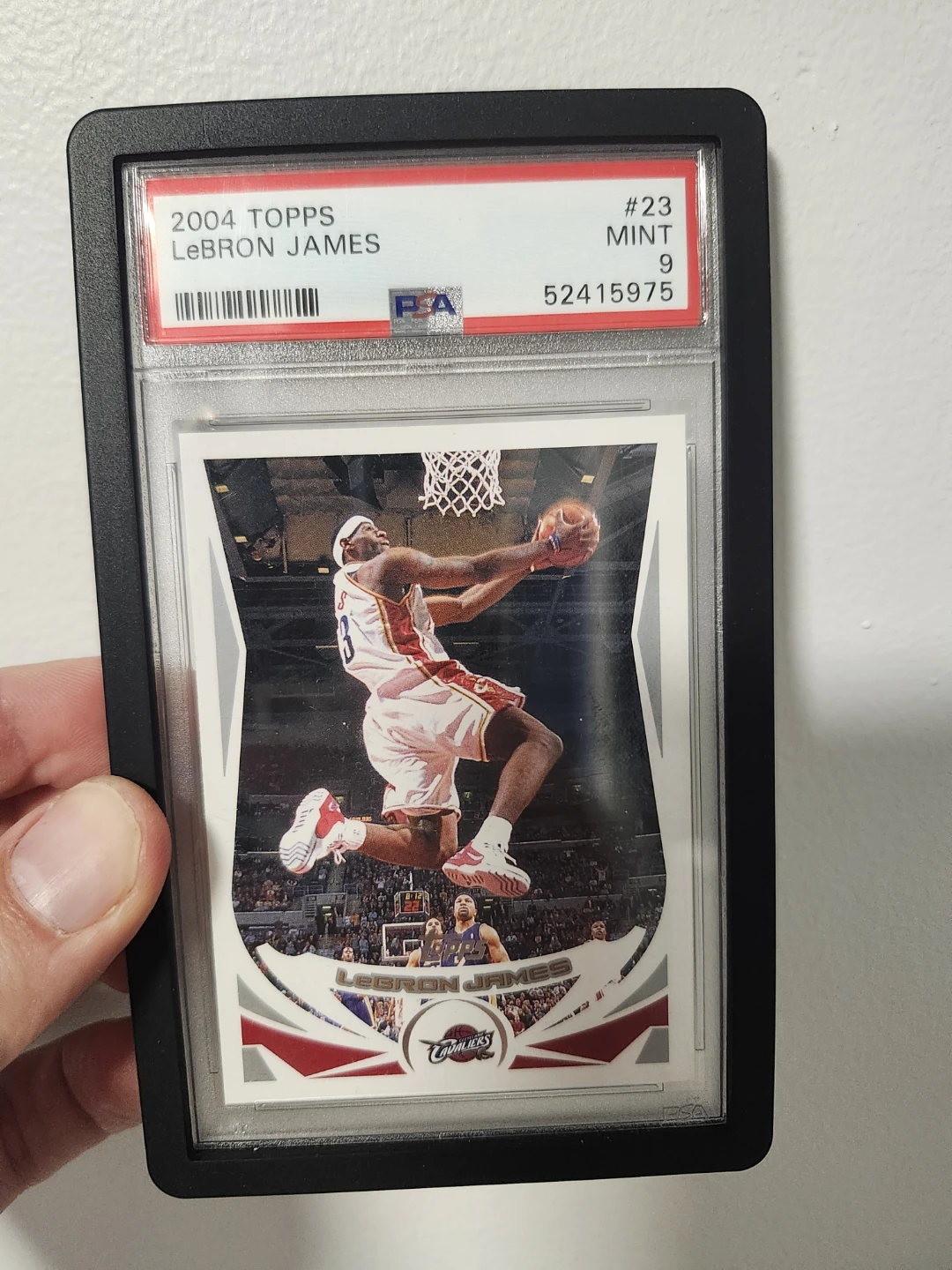 2004 Topps LeBron James PSA 9 Mint