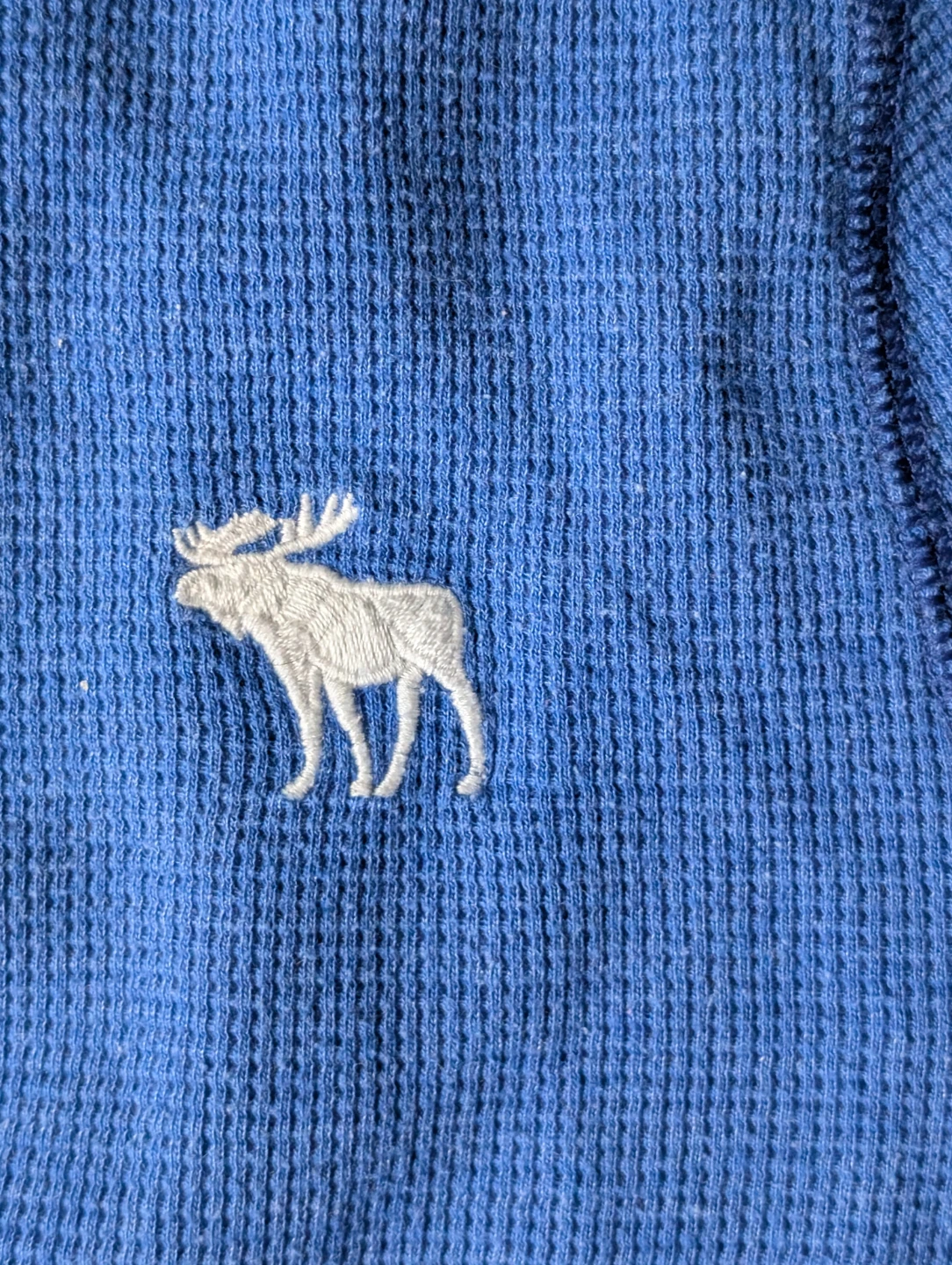 Abercrombie & Fitch blue thermal long sleeve shirt - photo 3