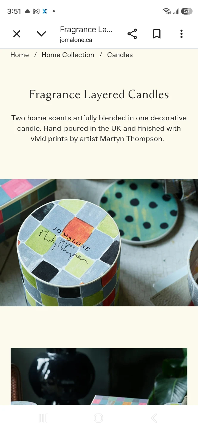 Jo Malone Martyn Thompson Fragrance Layered Candle - photo 2