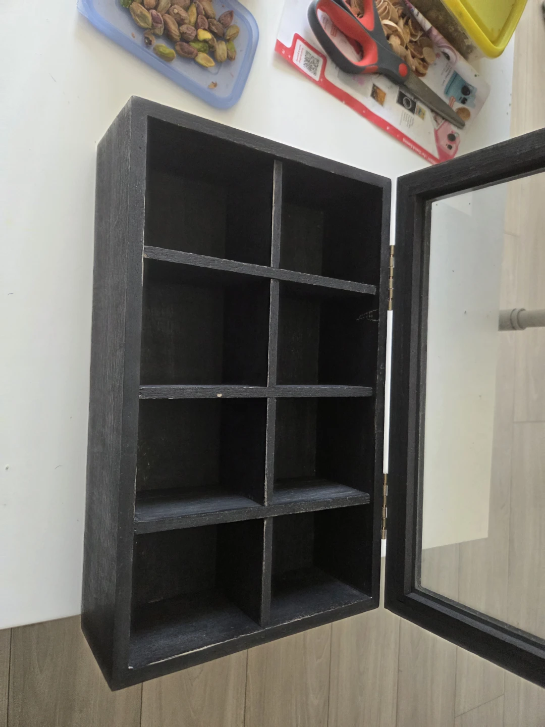 Black Wooden 8-Compartment Tea Box - photo 5