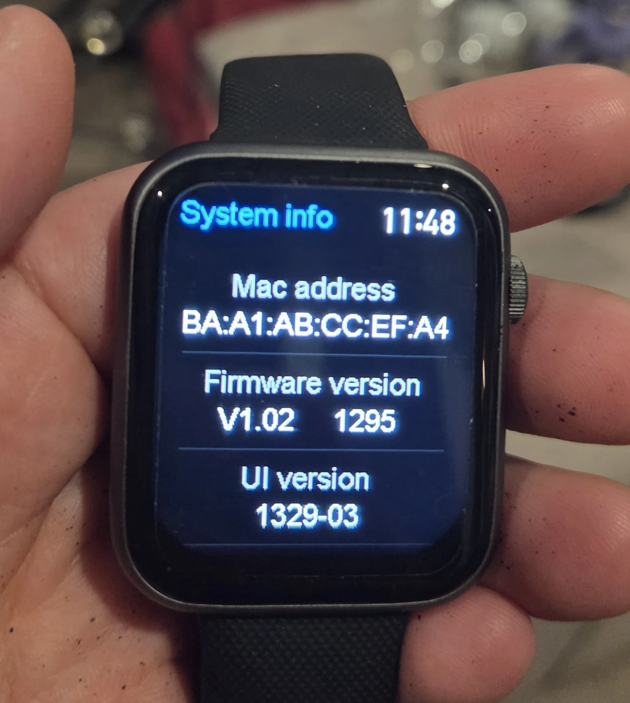 Smartwatch with Black Silicone Band - photo 3