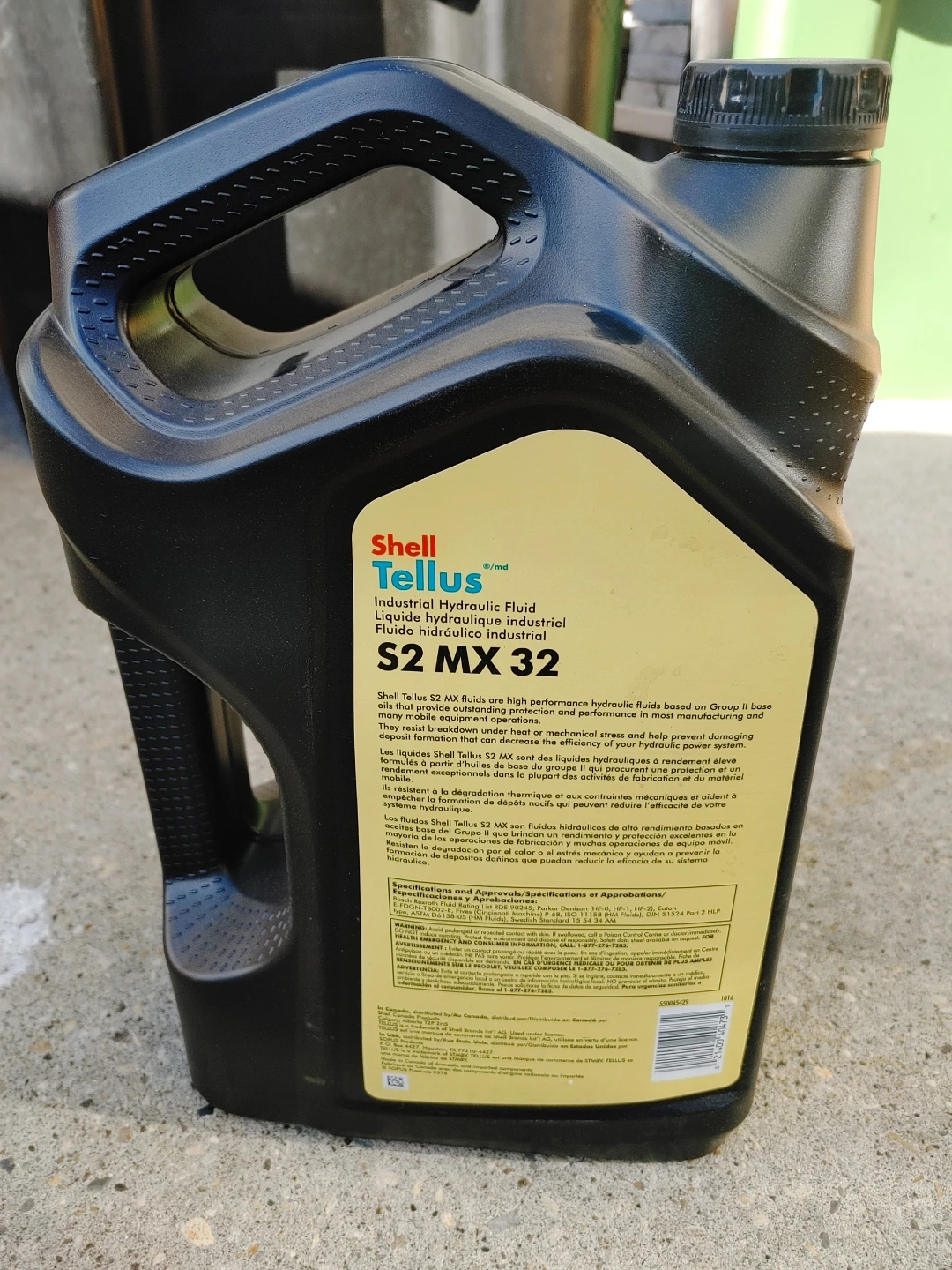 Shell Tellus S2 MX 32 Hydraulic Fluid 5L - photo 2