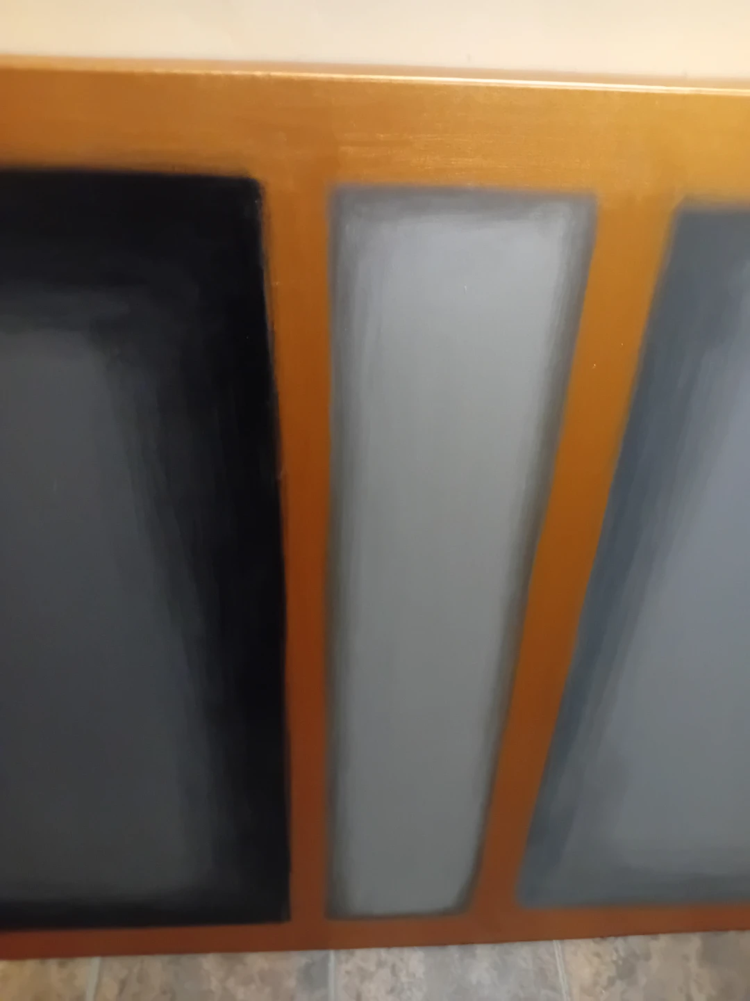 Abstract Wall Art with Gold Frame - photo 3
