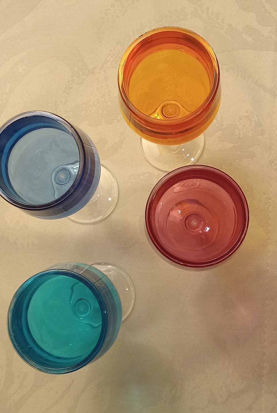 Set of 4 Multi-Coloured Cordial Glasses - photo 3