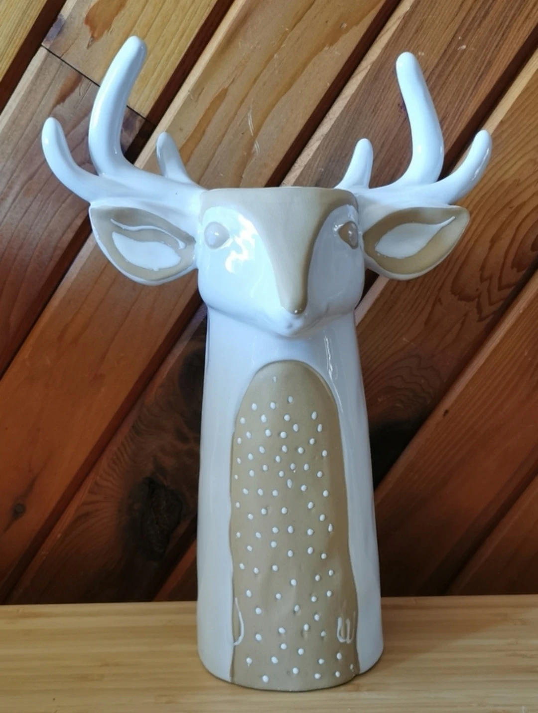 Anthropologie Ceramic Deer / Stag Antler Vase - photo 2