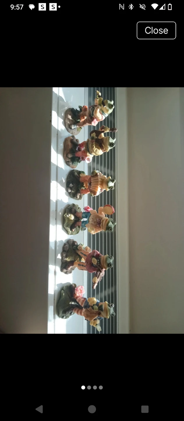 Set of 6 Musical Frog Figurines - photo 3