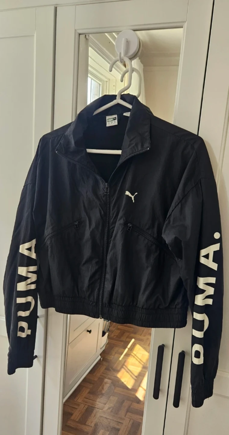 Puma Black Windbreaker Jacket XS