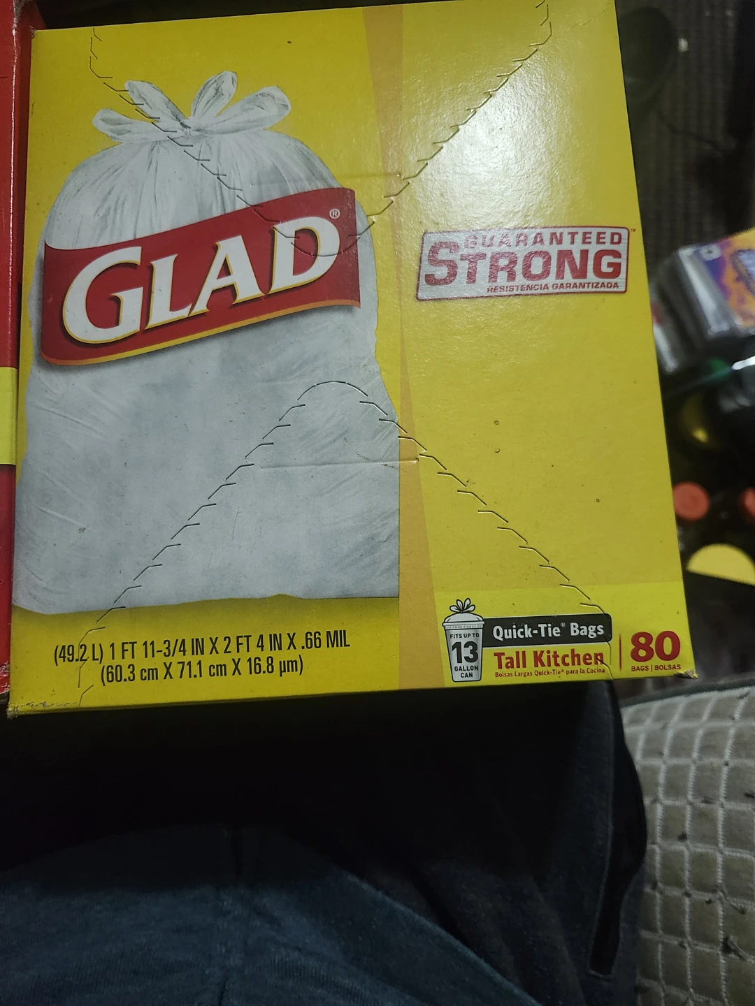 Glad 13 Gallon Tall Kitchen Quick-Tie Bags (80 Count)