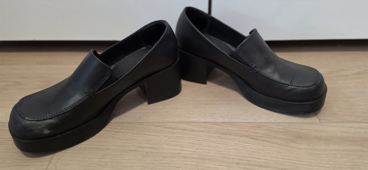 5 US COSPLAY Black platform loafers - photo 3