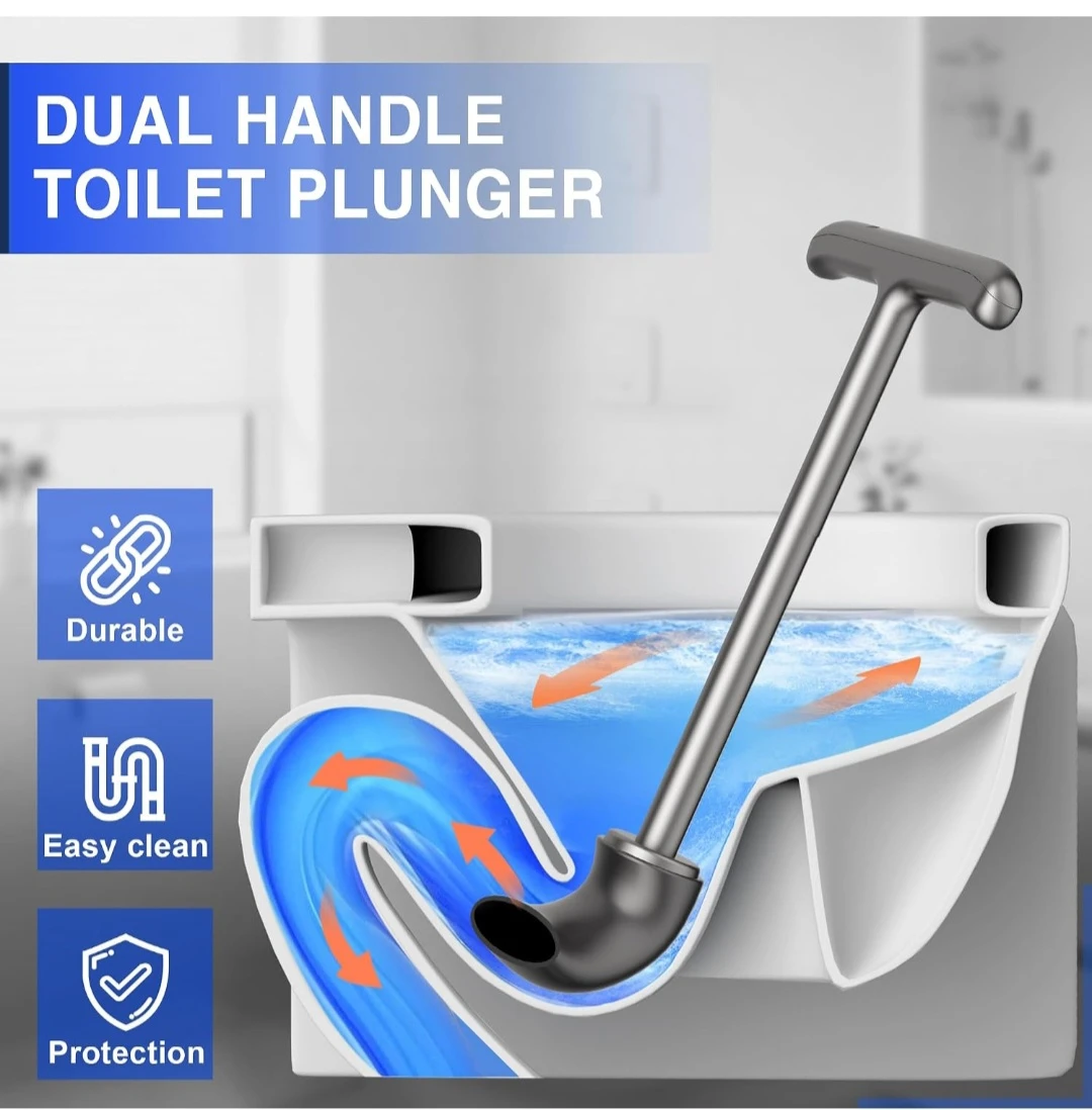 Cinola Toilet Plunger with Automatic Holder - photo 5