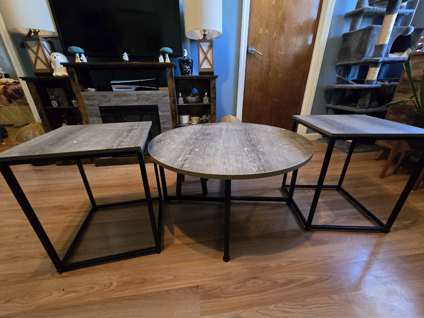 Ashley 3-Piece Industrial Coffee and Side Table Set - photo 2