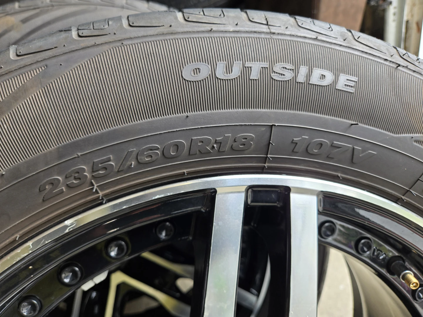 Set of 4 235/60R18 Tires with Alloy Wheels - photo 3