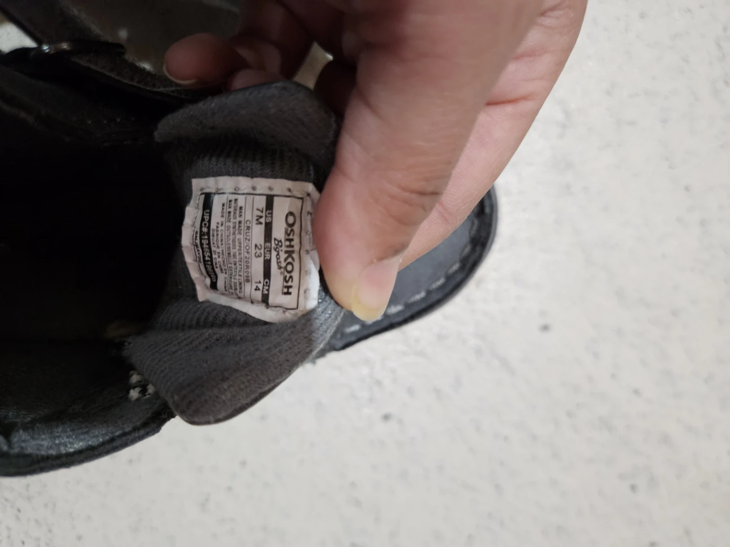OshKosh B'gosh Toddler Boots - Grey - Size 7M - photo 2