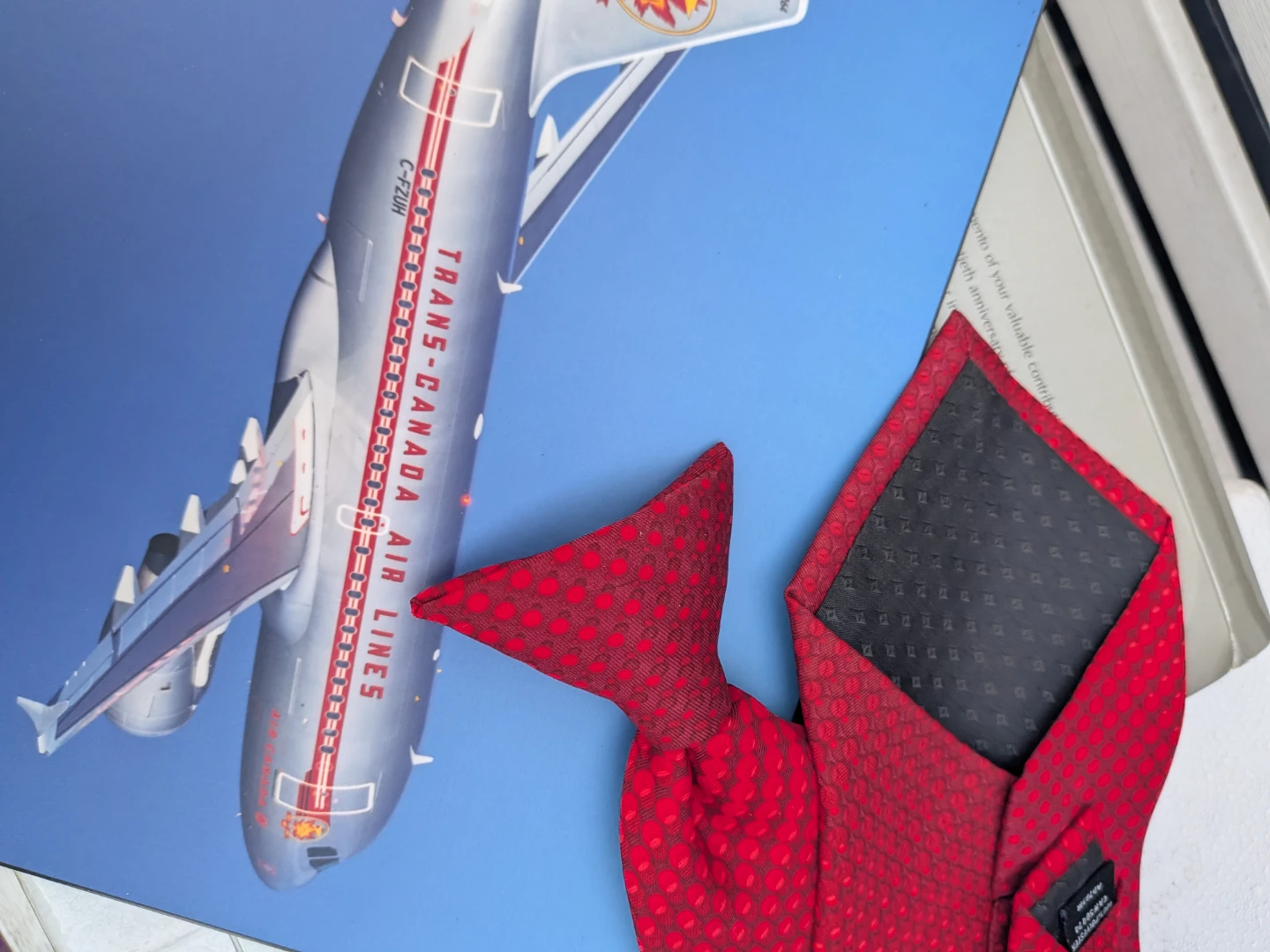 Air Canada Plaque and Red Tie - photo 4