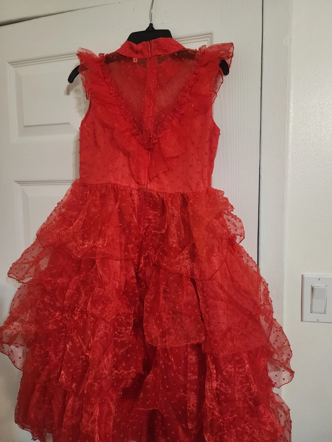 Red Ruffled Party Dress Lydia Deetz from Beetlejuice  Zize 140 - photo 2