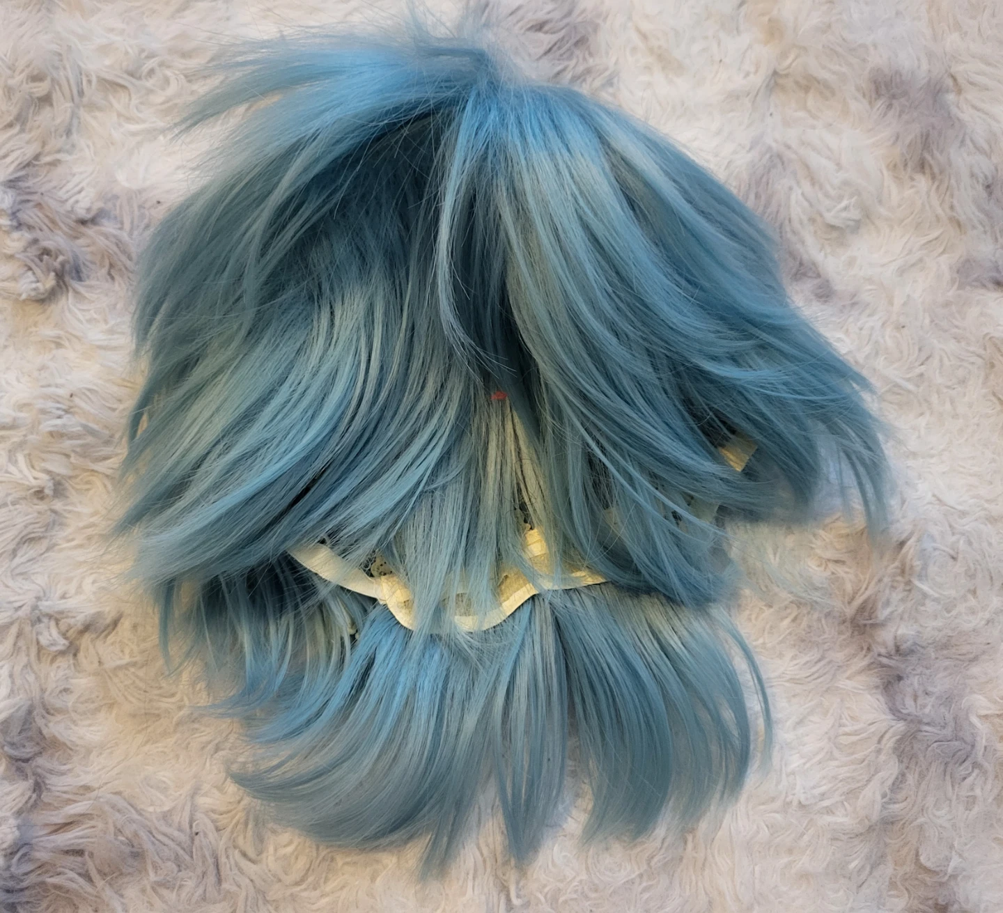 New Light Blue Synthetic Wig - photo 3