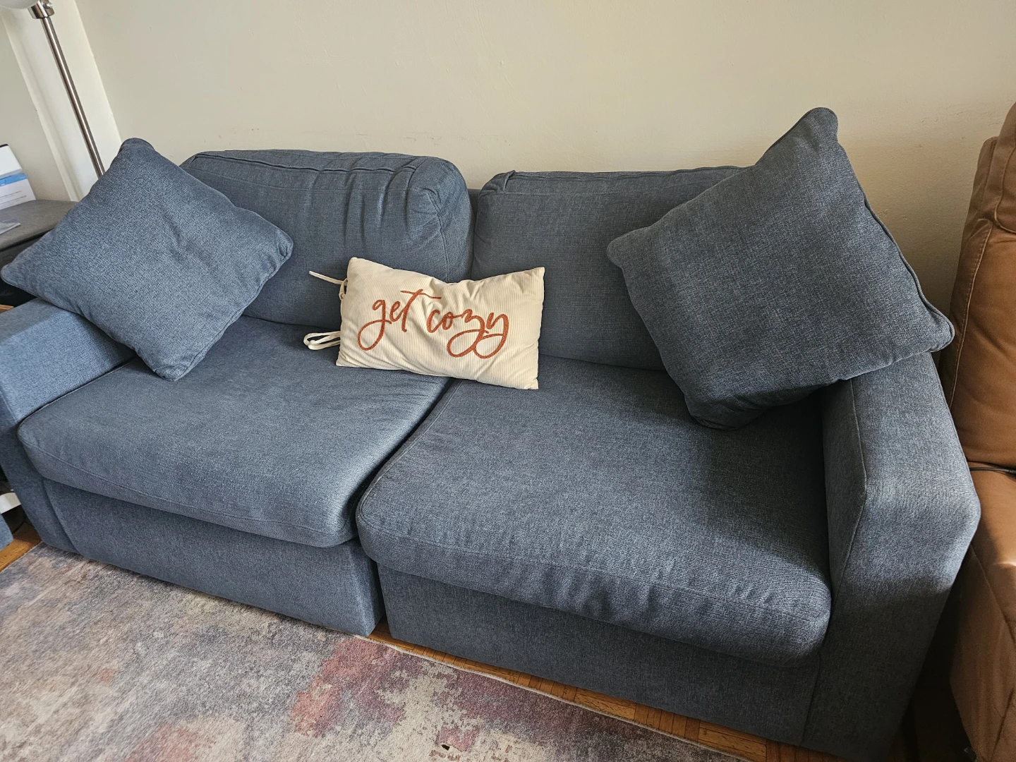 Ashleys Modmax Blue Modular Sofa Section