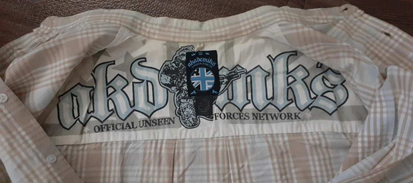 Akademiks Unseen Forces Plaid Shirt VINTAGE Y2K - photo 4