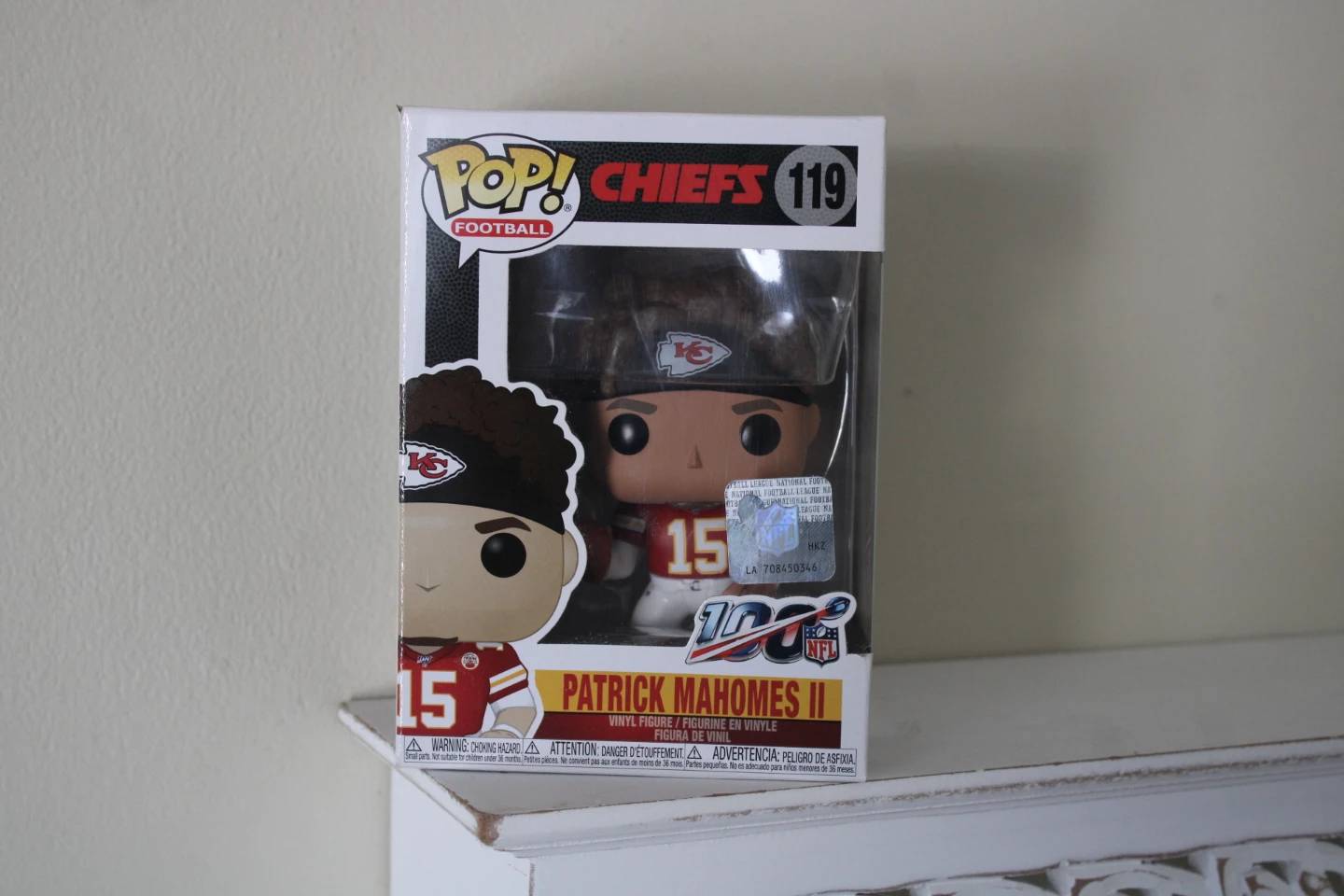Funko Pop NFL Patrick Mahomes II Chiefs Figure 119