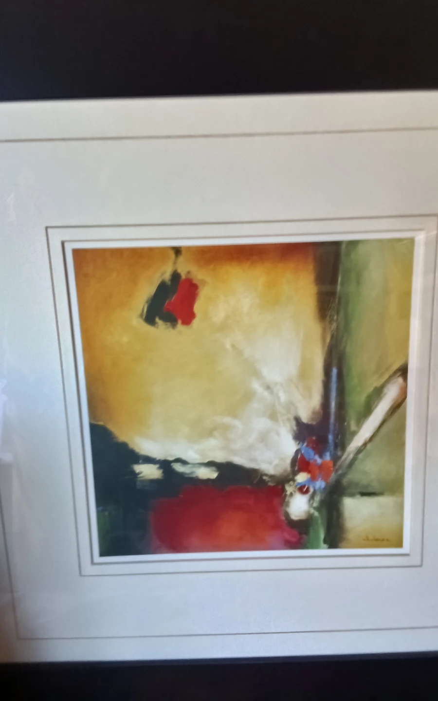 PAIR: Noah Li-Leger Signed Framed Abstract Prints - photo 3