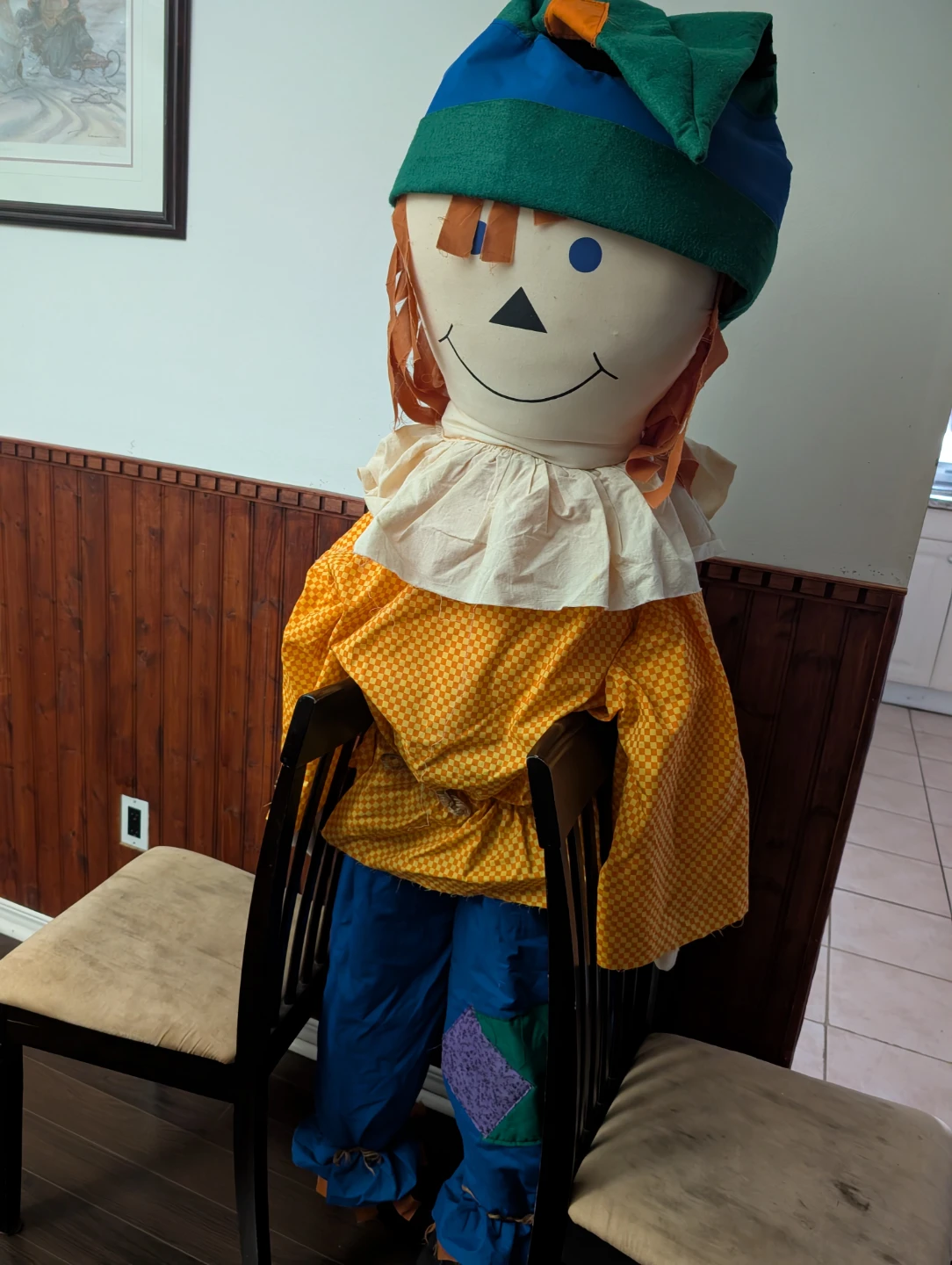 Large Fabric Scarecrow Doll - photo 2