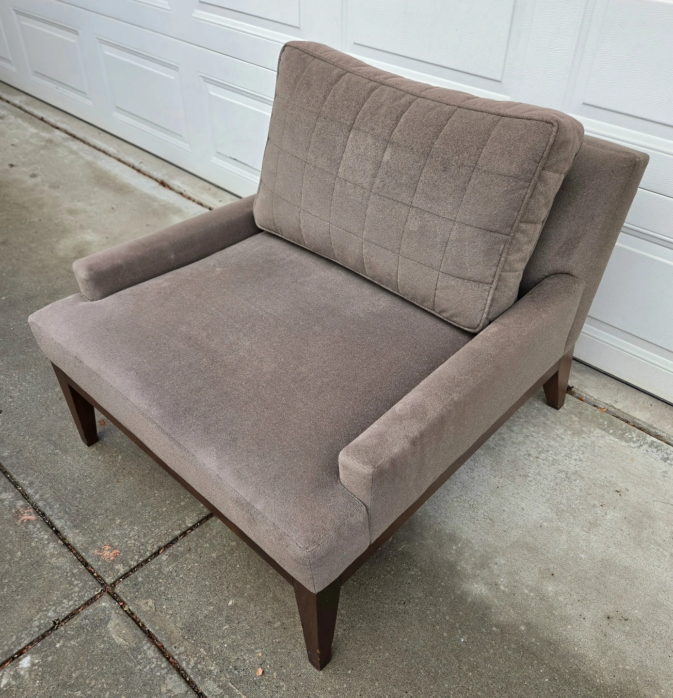 Bespoke Lounge Chair. Velvet Chenille Fabric/ Down Filled. Mint - photo 2