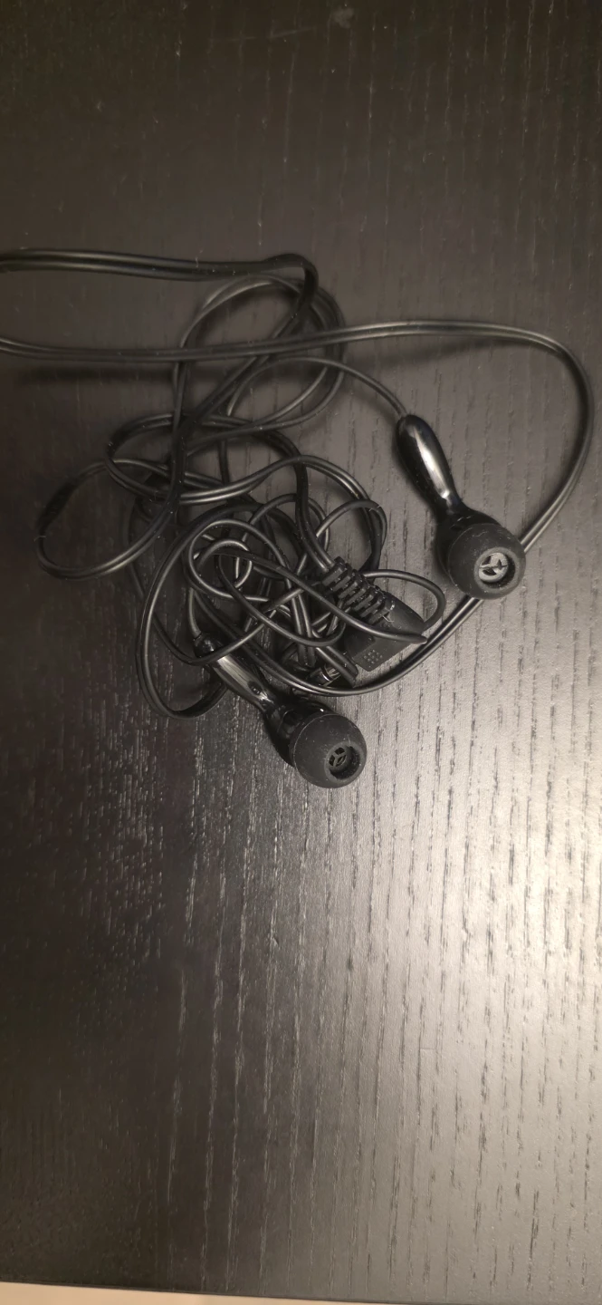 Black Wired Earbuds with Maple Leaf Logo - photo 3