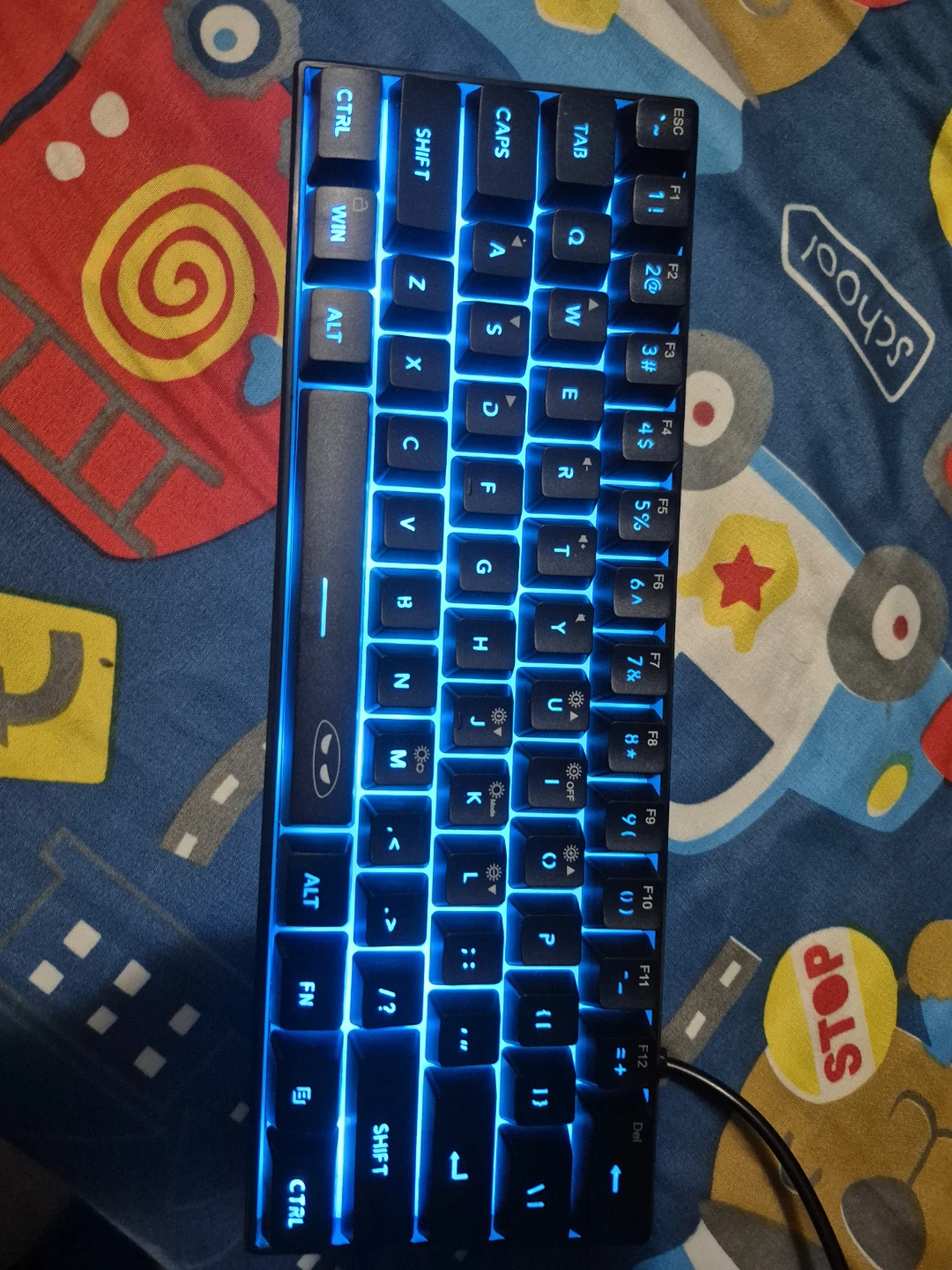 Compact Mechanical Keyboard with RGB Lighting - photo 5