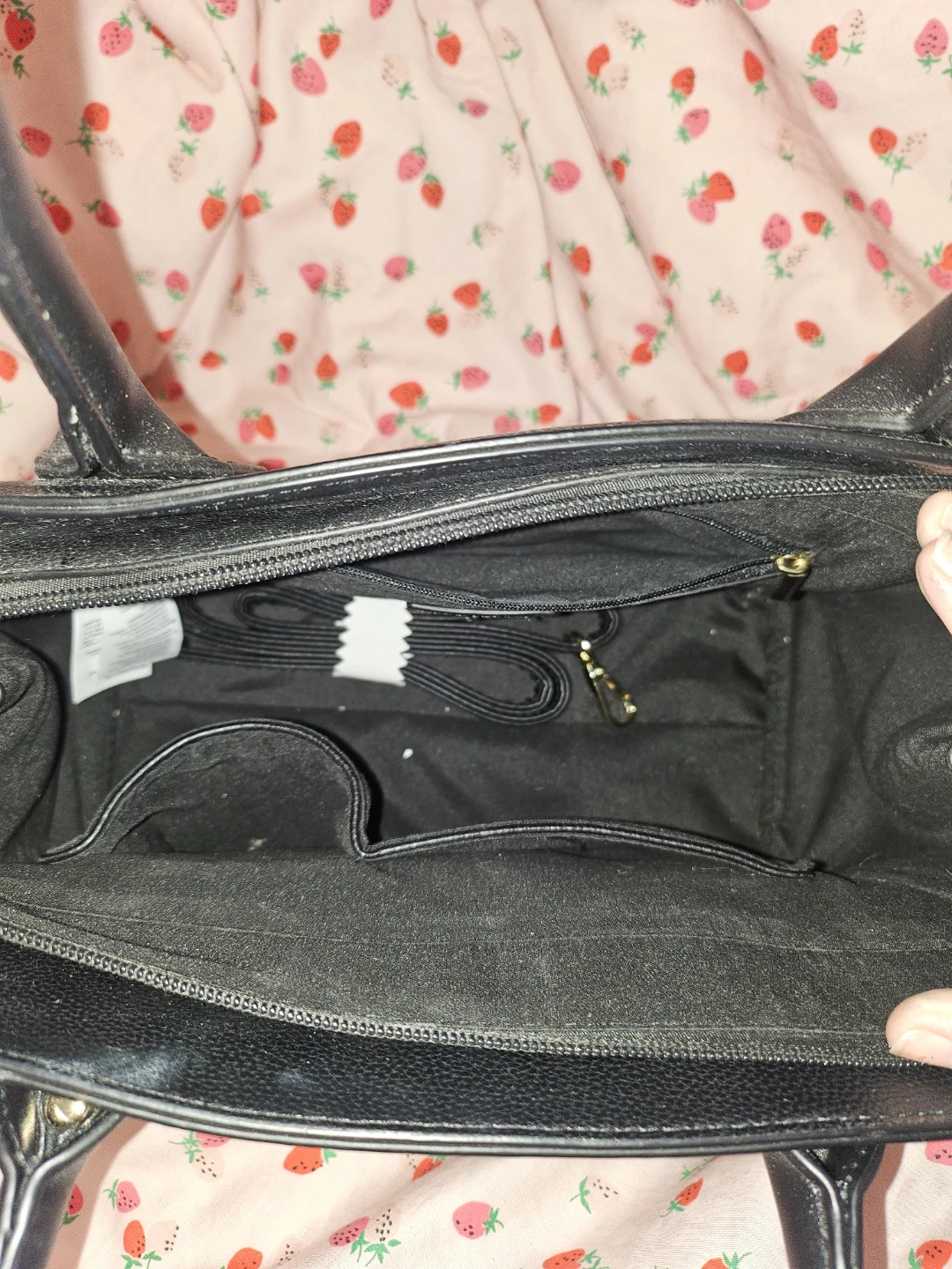 Call It Spring Black Handbag with cross body attachment included - photo 5