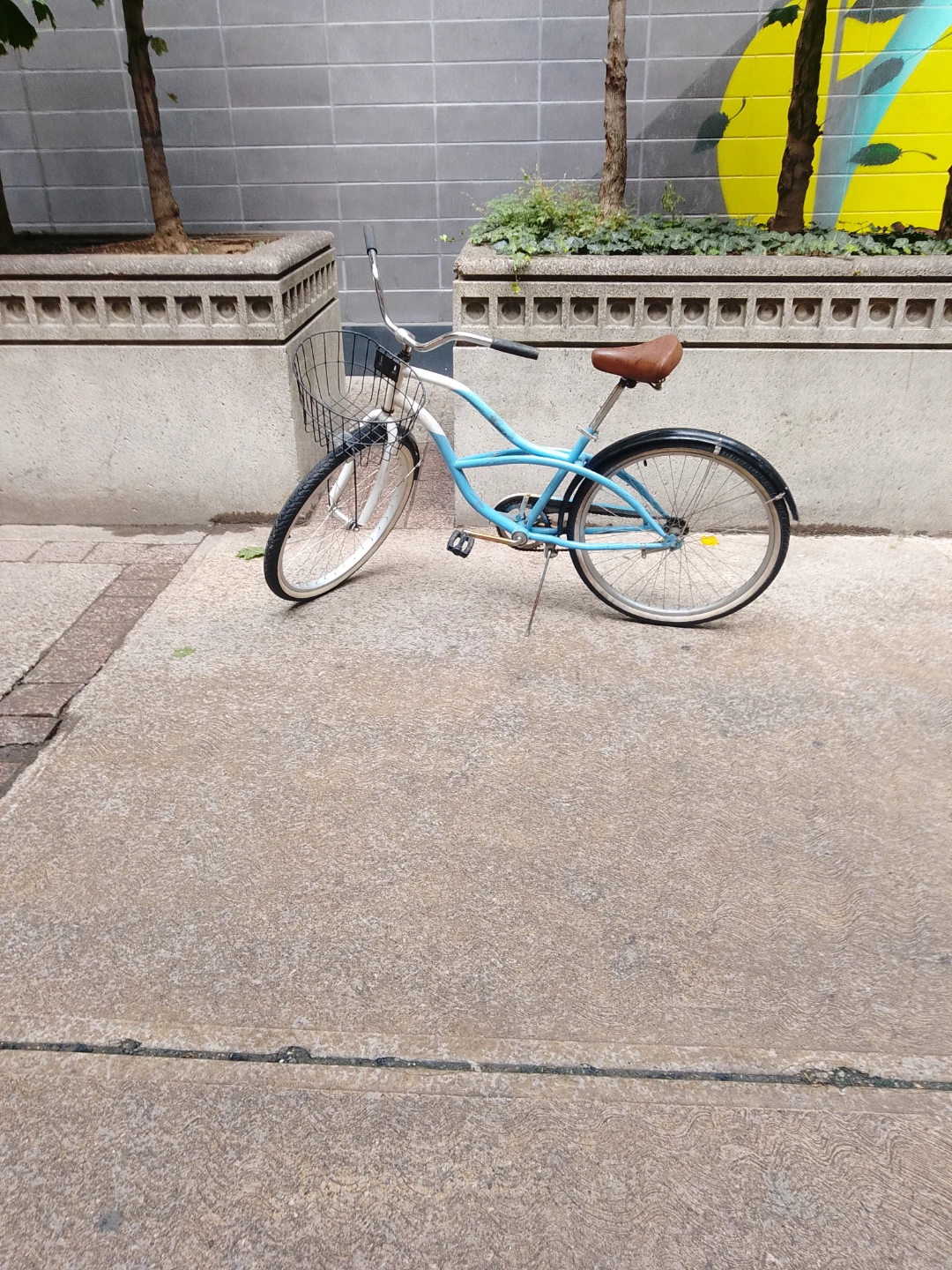 Light Blue Cruiser Bicycle