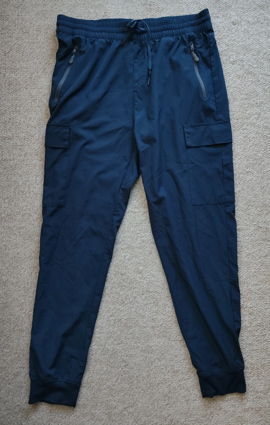 Navy Blue Cargo Joggers