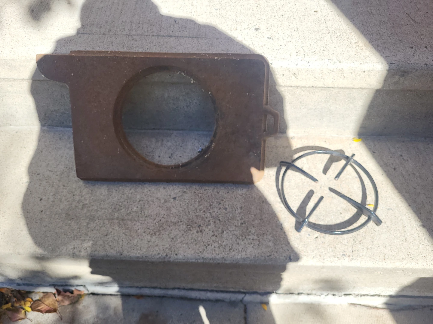 Cast Iron Stove Burner Grate and Plate