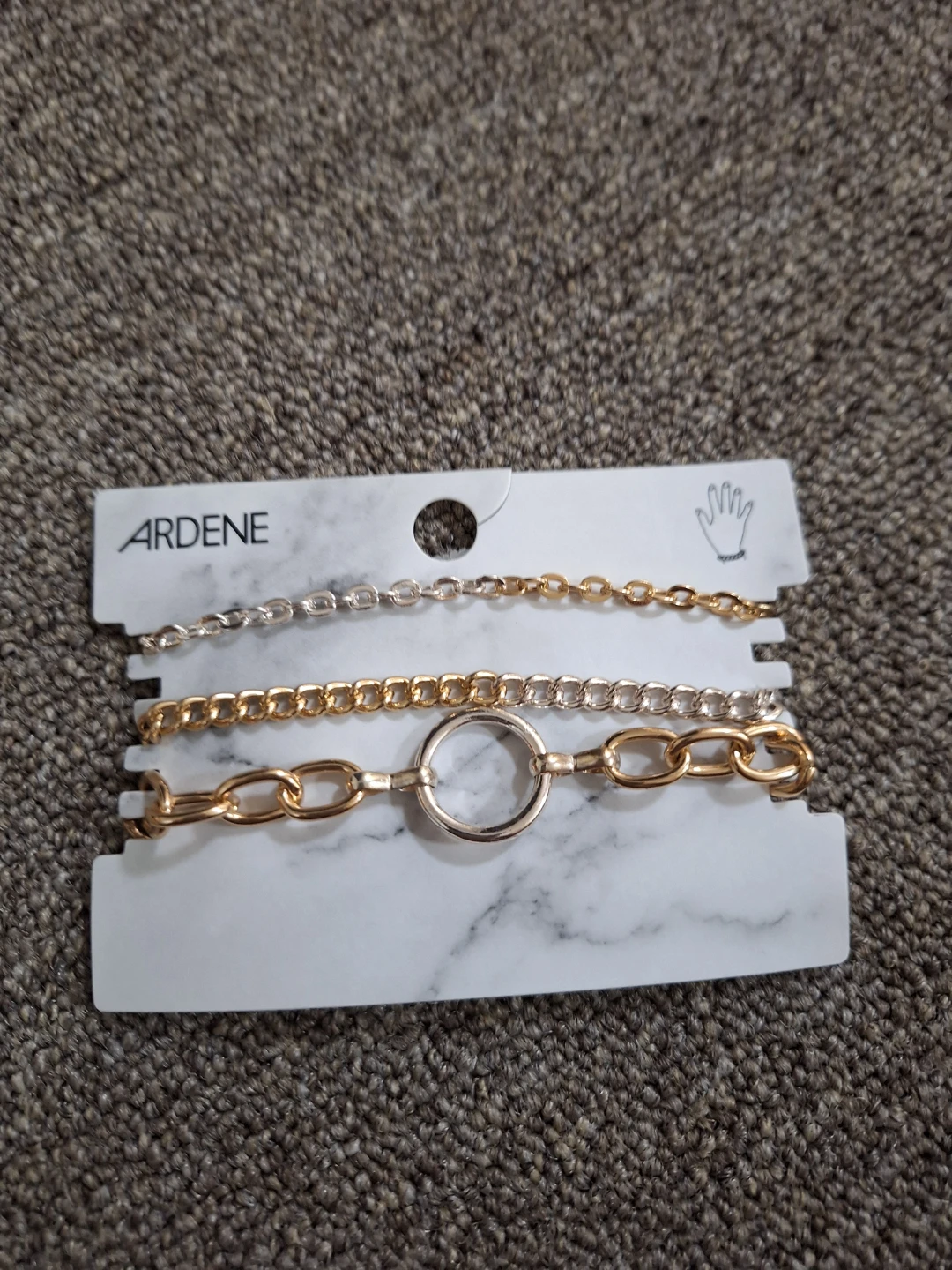 Ardene Mixed Metal Chain Bracelet Set