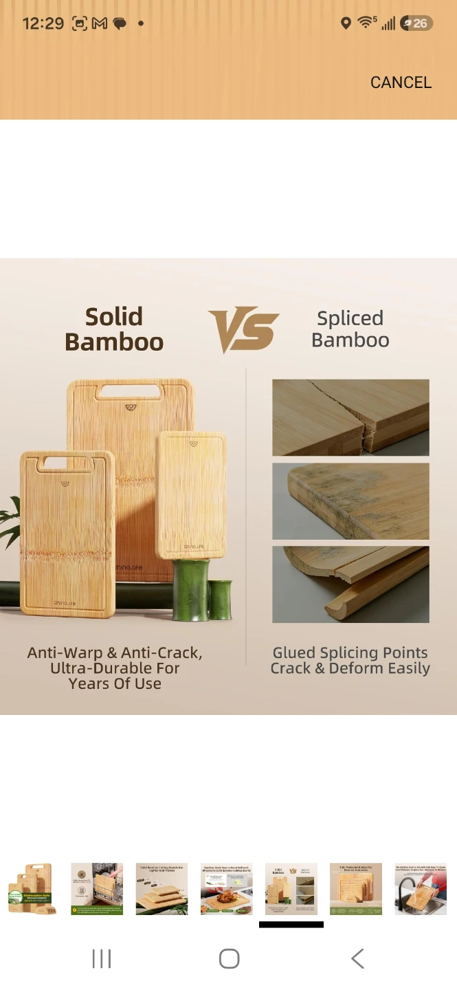 Rhino.life Bamboo Cutting Board Set - photo 4