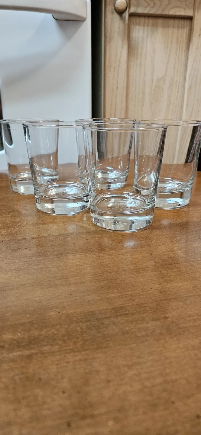 Set of 5 Clear Drinking Glasses - photo 2