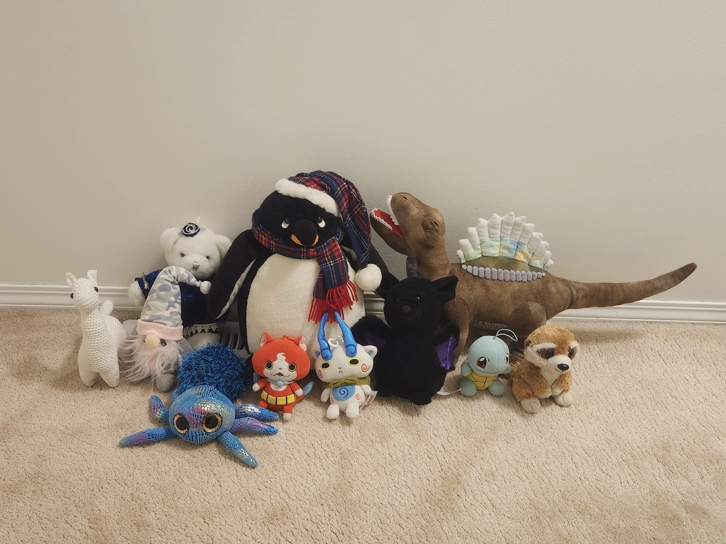 Collection of assorted plush toys