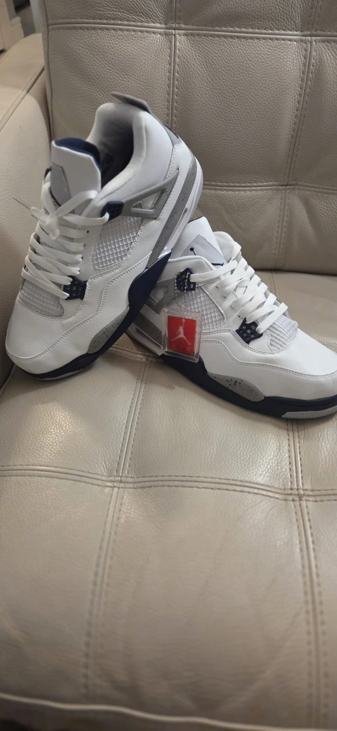 Air Jordan 4 white cement style
