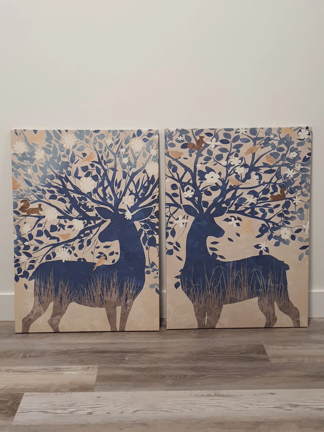 IKEA PJÄTTERYD 2-Piece Deer/Stag Canvas Wall Art Set (50x70 cm)