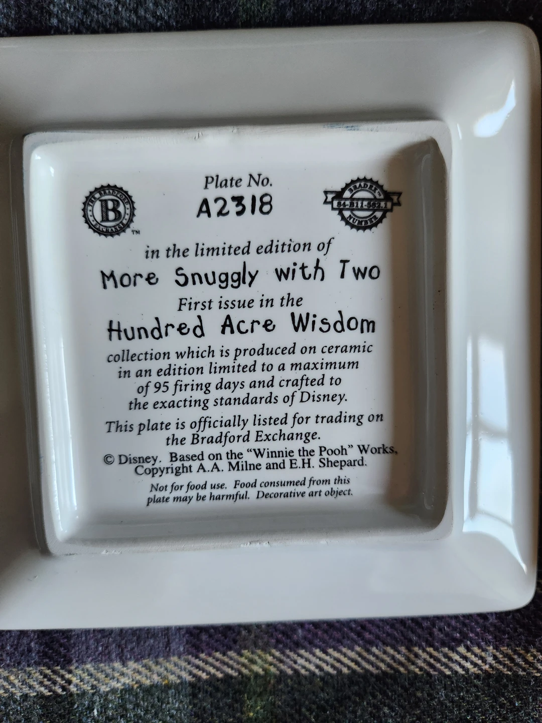 Bradford Exchange Winnie the Pooh Plates Set - photo 2