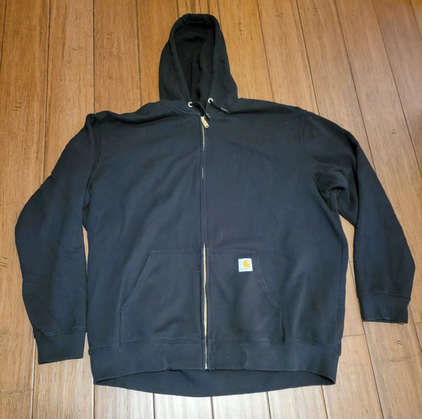 Carhartt Marquette zipper Hoodie Sweatshirt Black Men's Size 2XL