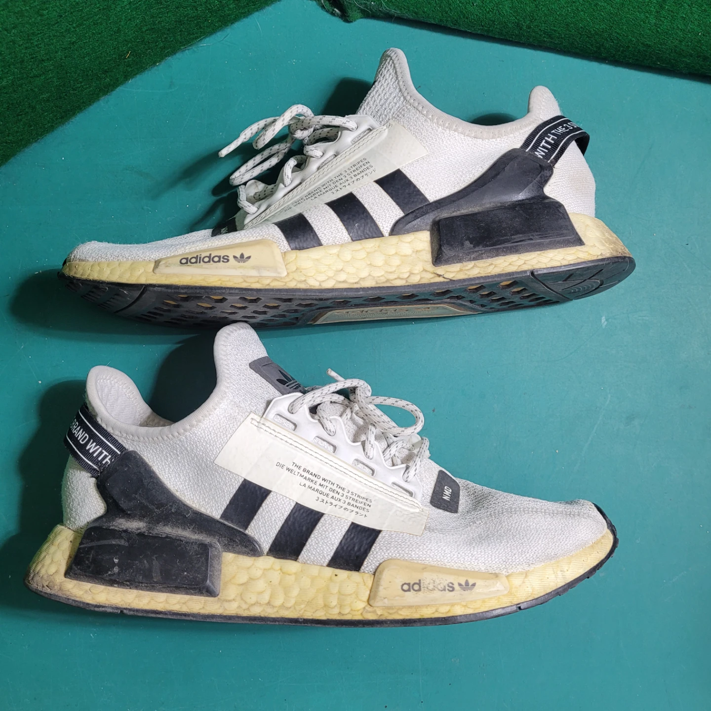Adidas NMD Sneakers White and Black - Size 10