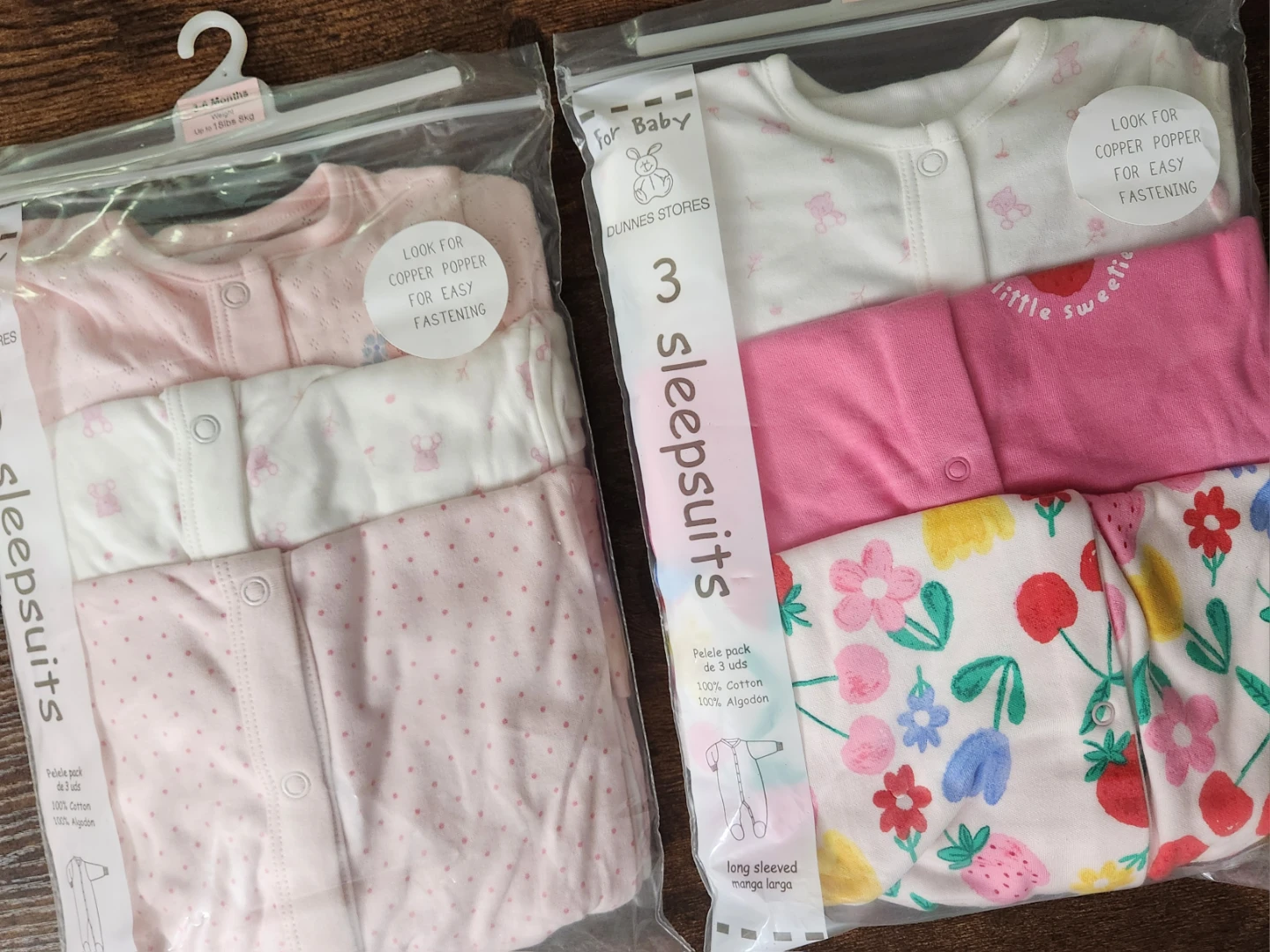 Dunnes Stores Baby Sleepsuits 3-6 Months