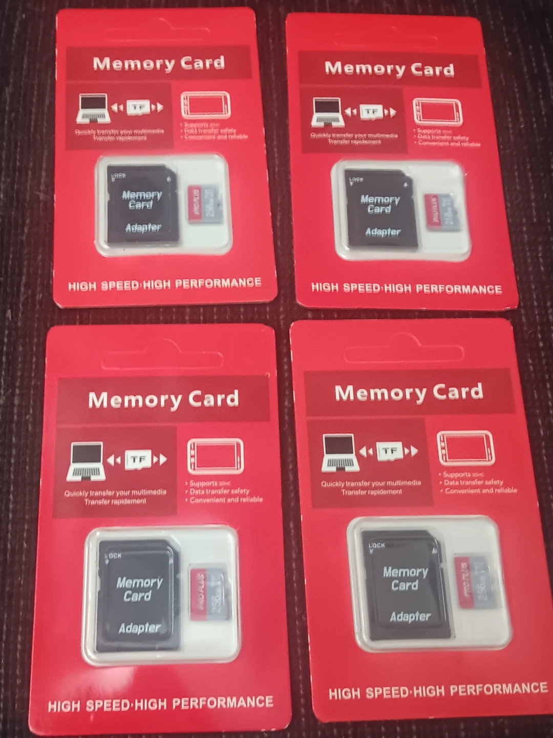 256GB Memory Card/Adapters (EACH)