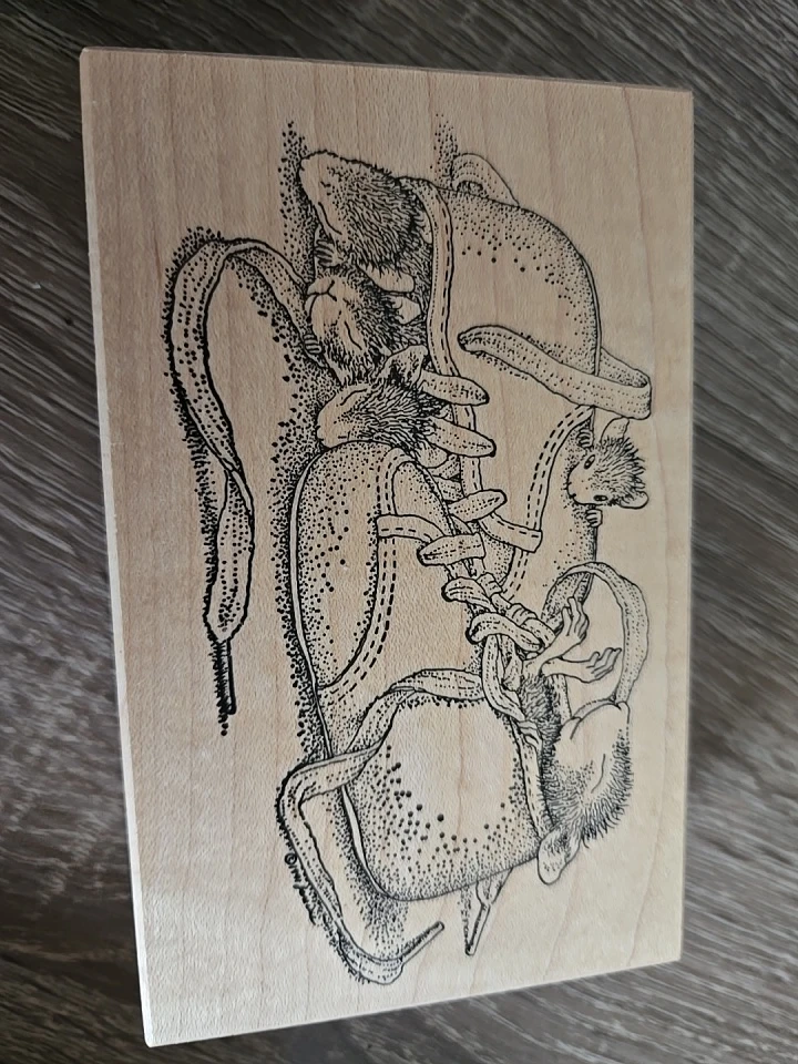 Set of 3 Wood Mounted Rubber Stamps - photo 3